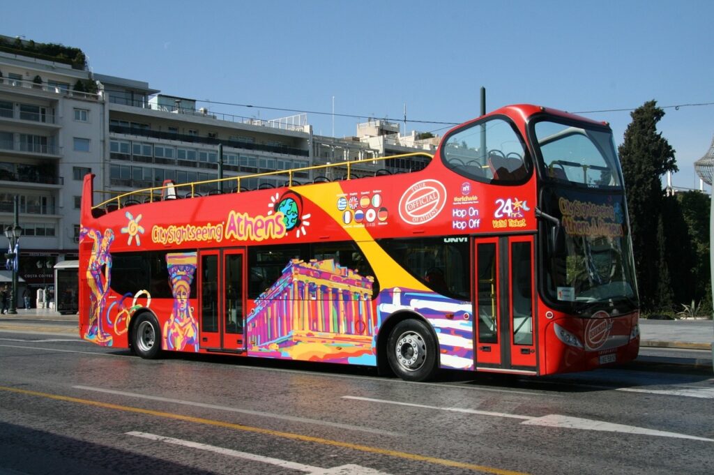 athens, greece, tour bus