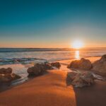 portugal, beach, sunset