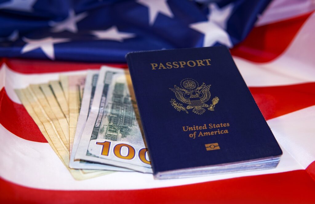 usa, travel, passport